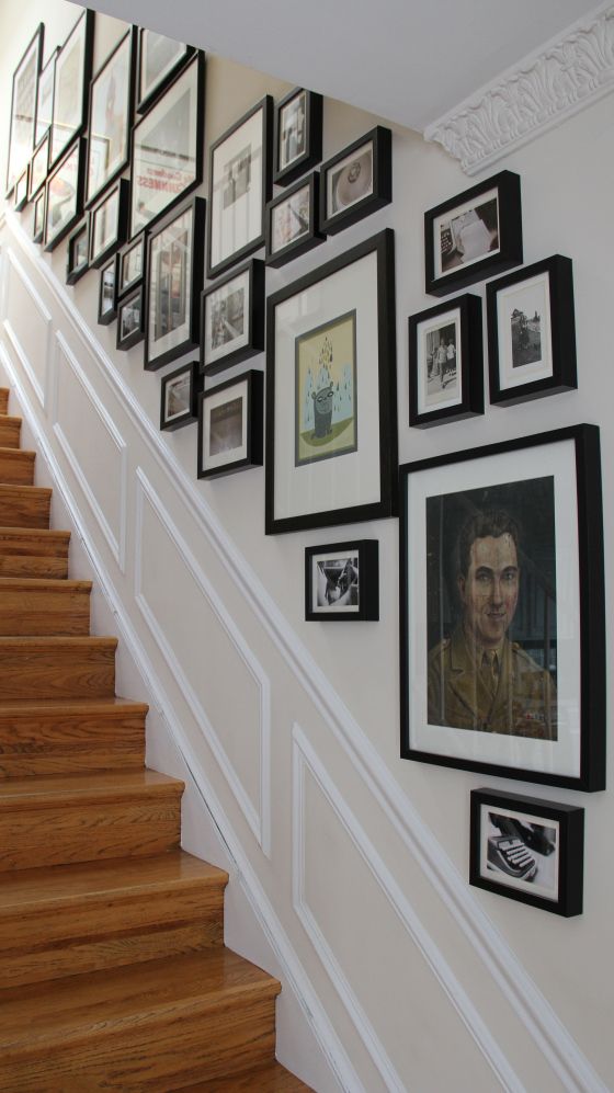gallery wall staircase