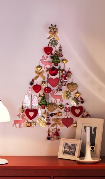 Wall christmas tree