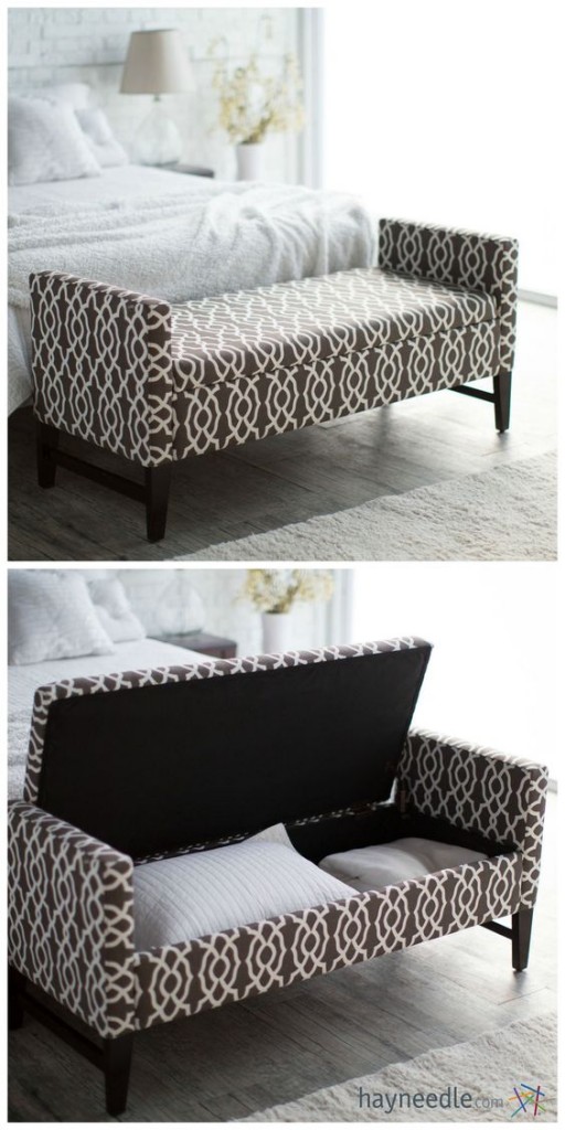 how to make room look bigger - ottoman