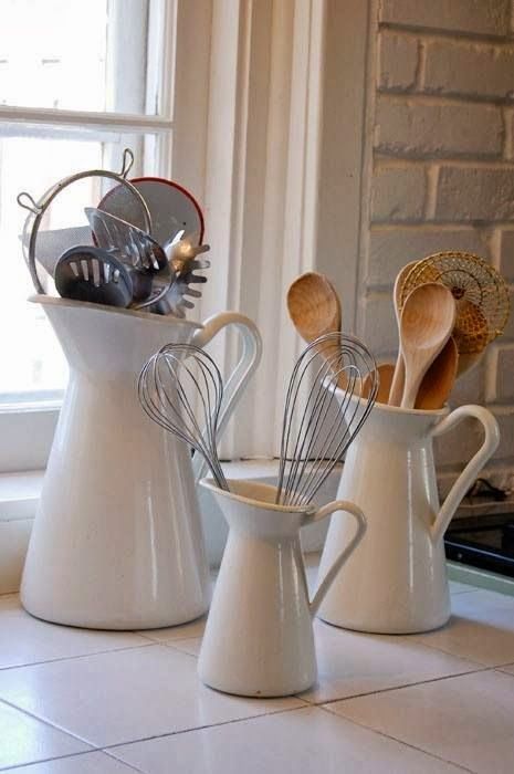 kitchen organising pitchers storage