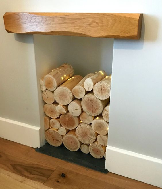 fake fireplace logs