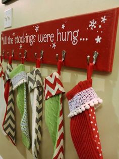 Christmas stocking hanger