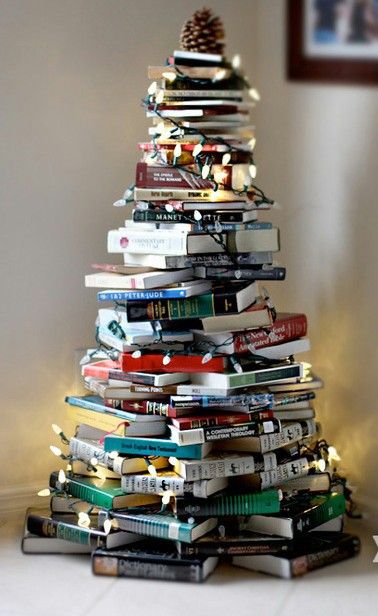 books Christmas tree