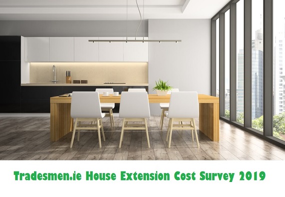 Tradesmen.ie house extension cost survey 2019