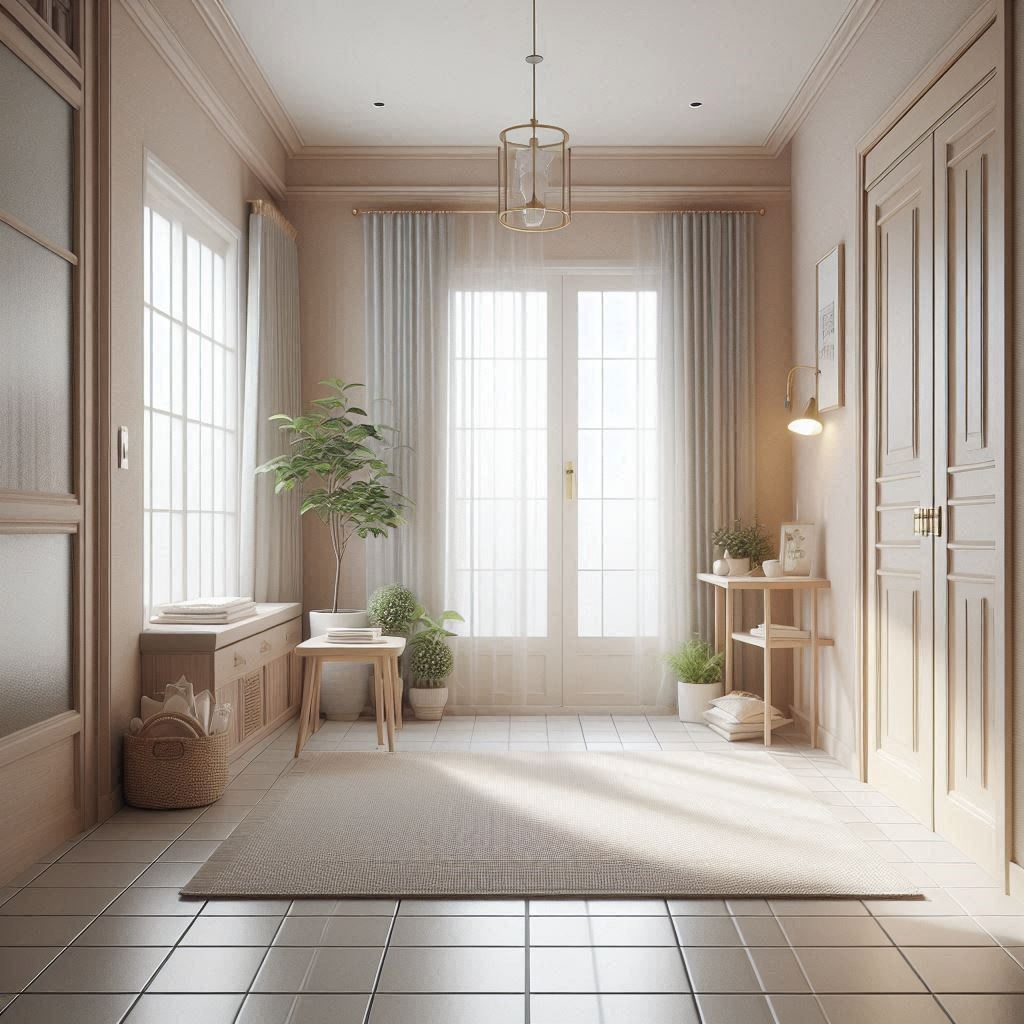 tiled floor